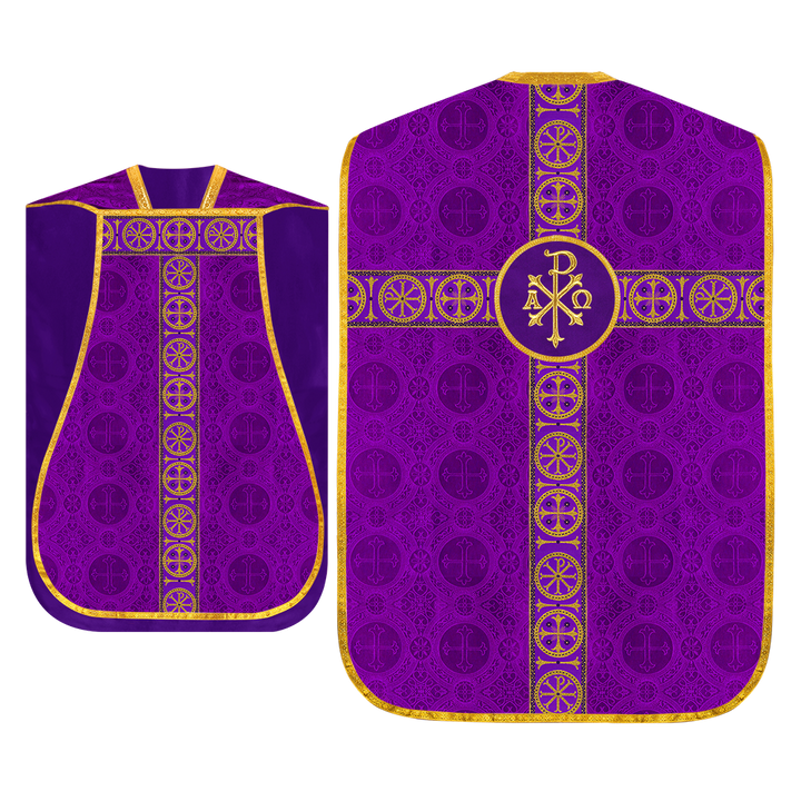 Roman Chasuble with Adorned Orphrey