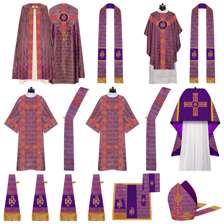 Gothic Highline Mass Set with Embroidered Motif and Orphrey