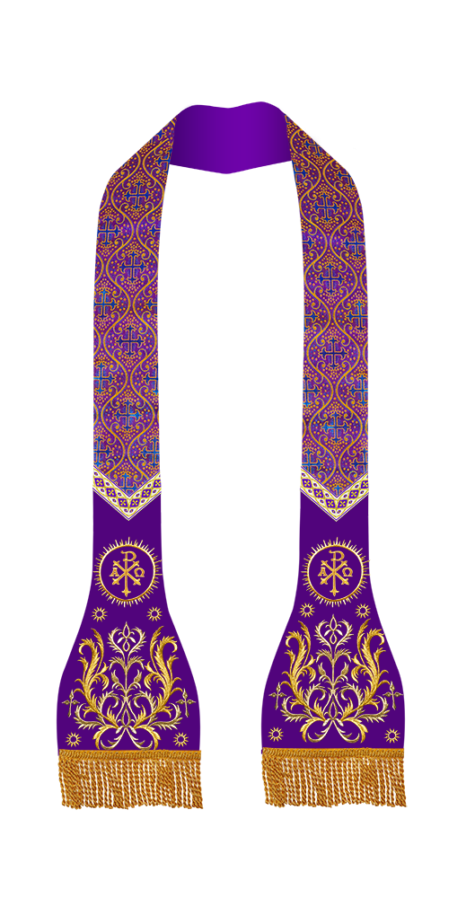 Roman Stole with Braided Embroidery