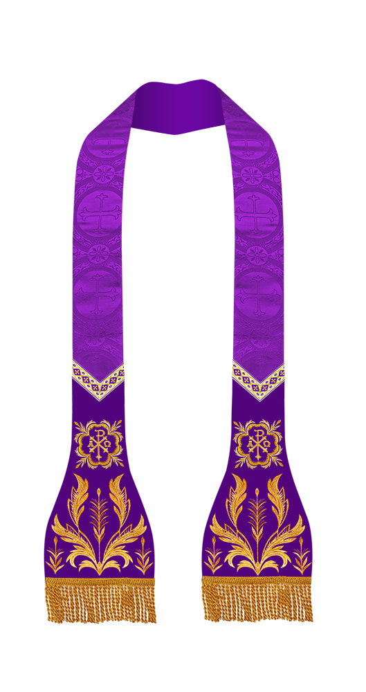 Spiritual Catholic Stole with Embroidery