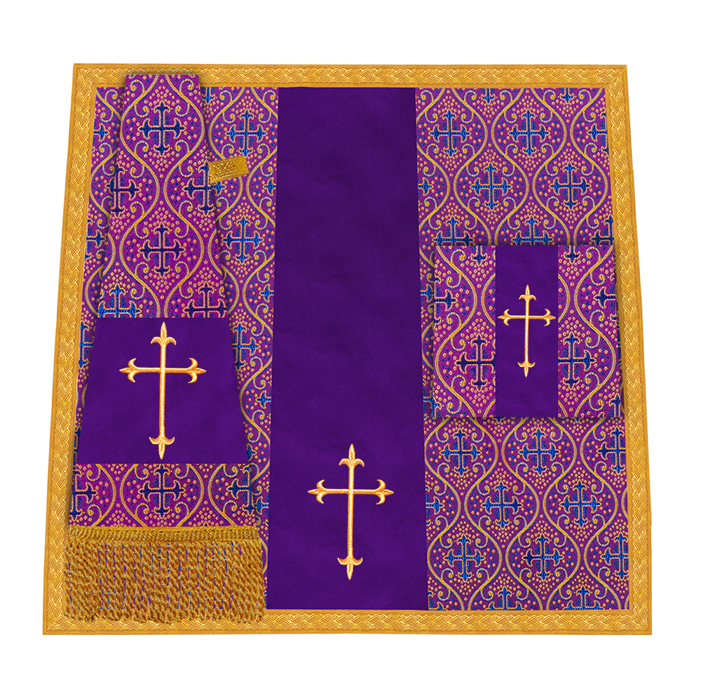 Gothic Highline Mass set Vestments with Orphrey