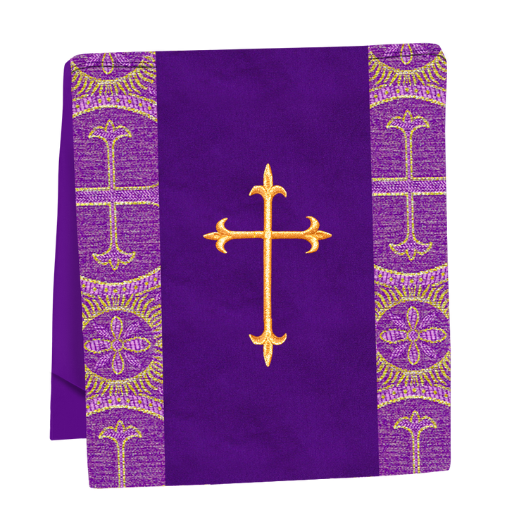 Liturgical Cross Embroidered Mass Set and braided trims