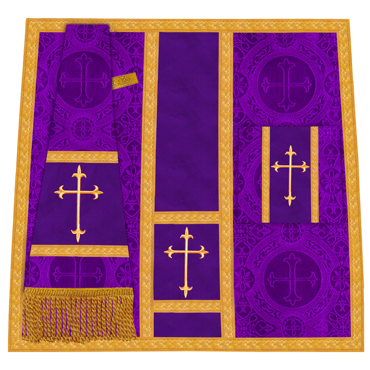 Adorned Embroidered Gothic Chasuble Vestment