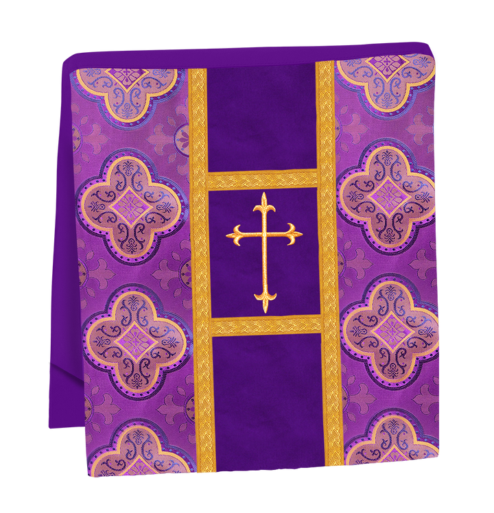 Gothic Chasuble vestment with Golden Lace