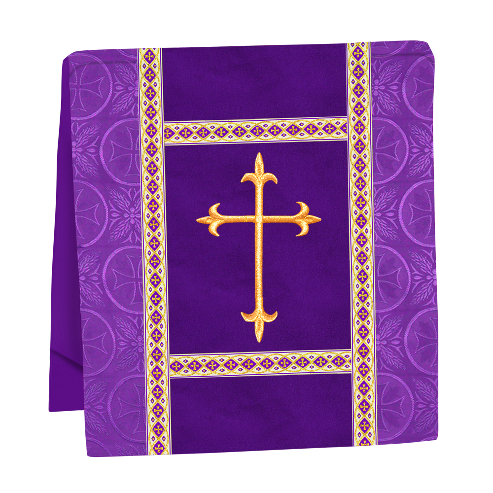 Traditional Altar Mass Set with  Embroidered Motifs