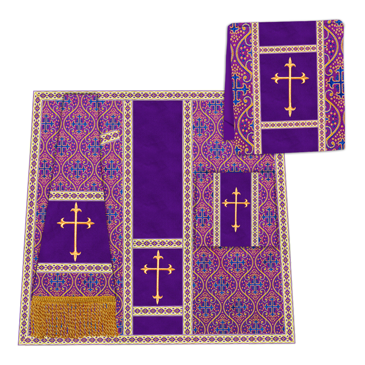 Gothic Chasuble with Spiritual Motif and Trims