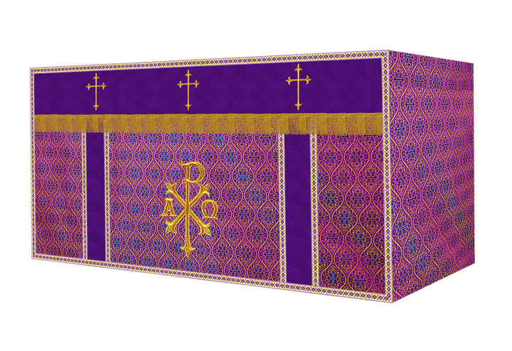 Altar Cloth with Spiritual Cross with Trims