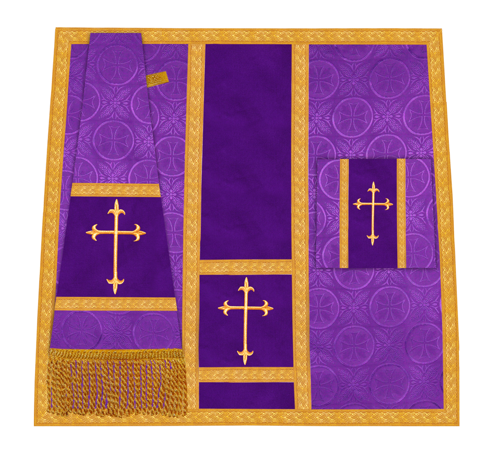 Handcrafted Altar Mass Set with Embroidered Motif