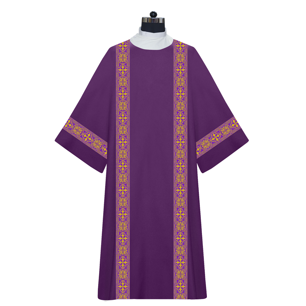 Dalmatics Vestments with Cross Braided Trims