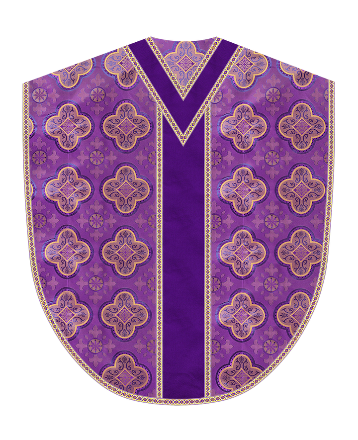 Borromean Chasuble Vestment Adorned With Woven Braids