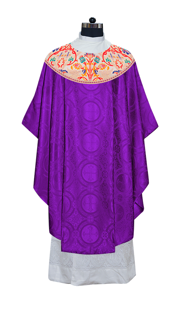 Tapestry Chasuble with Detailed Braids and Trims