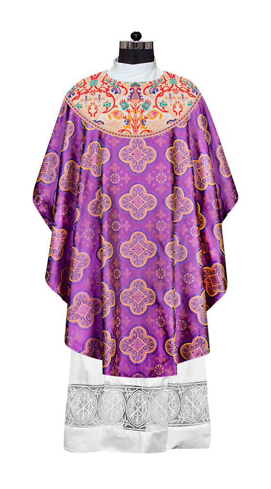 Tapestry Chasuble with Detailed Braids and Trims