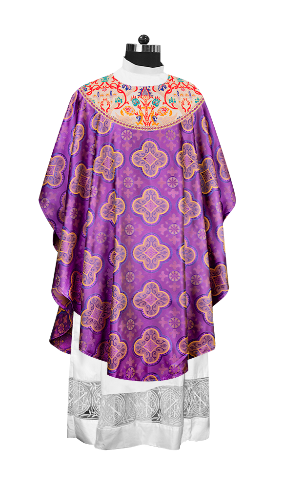 Tapestry Chasuble with Detailed Braids and Trims