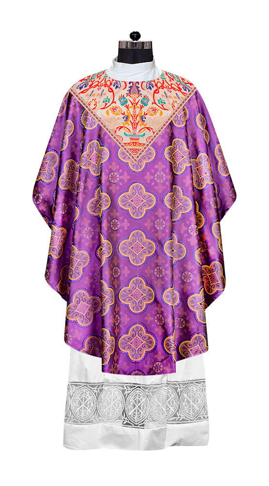 Tapestry Chasuble with Detailed Braids and Trims