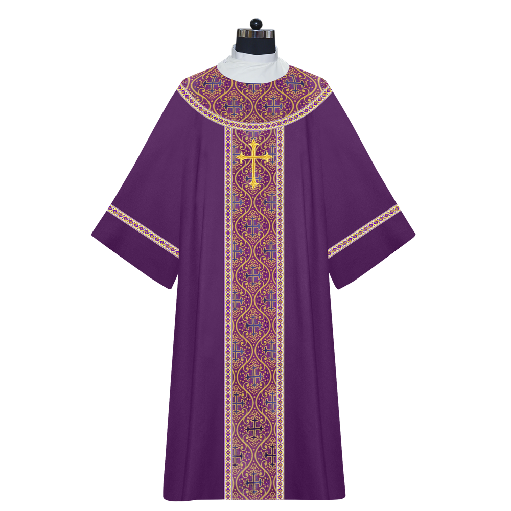 Dalmatics Vestments With Liturgical Cross motifs