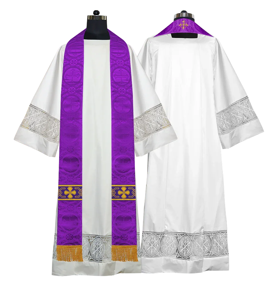 Gothic Cope with Adorned Detailed Braids