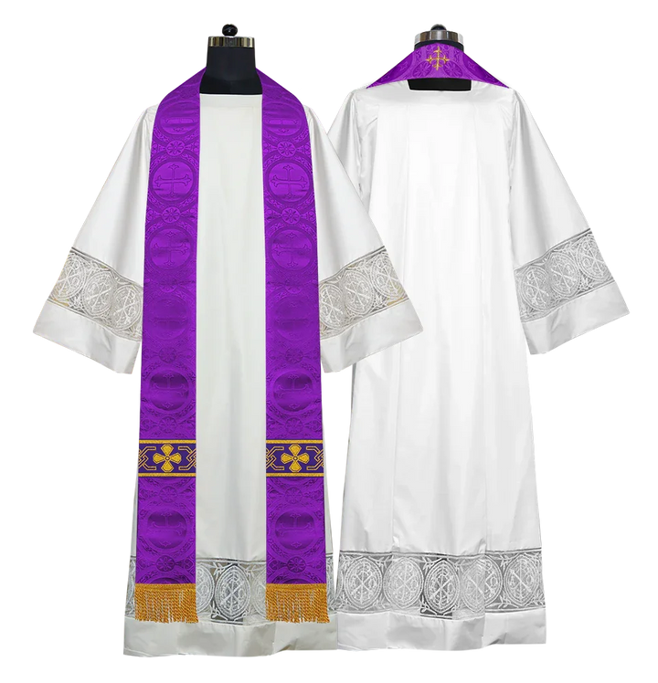 Gothic Cope with Adorned Detailed Braids