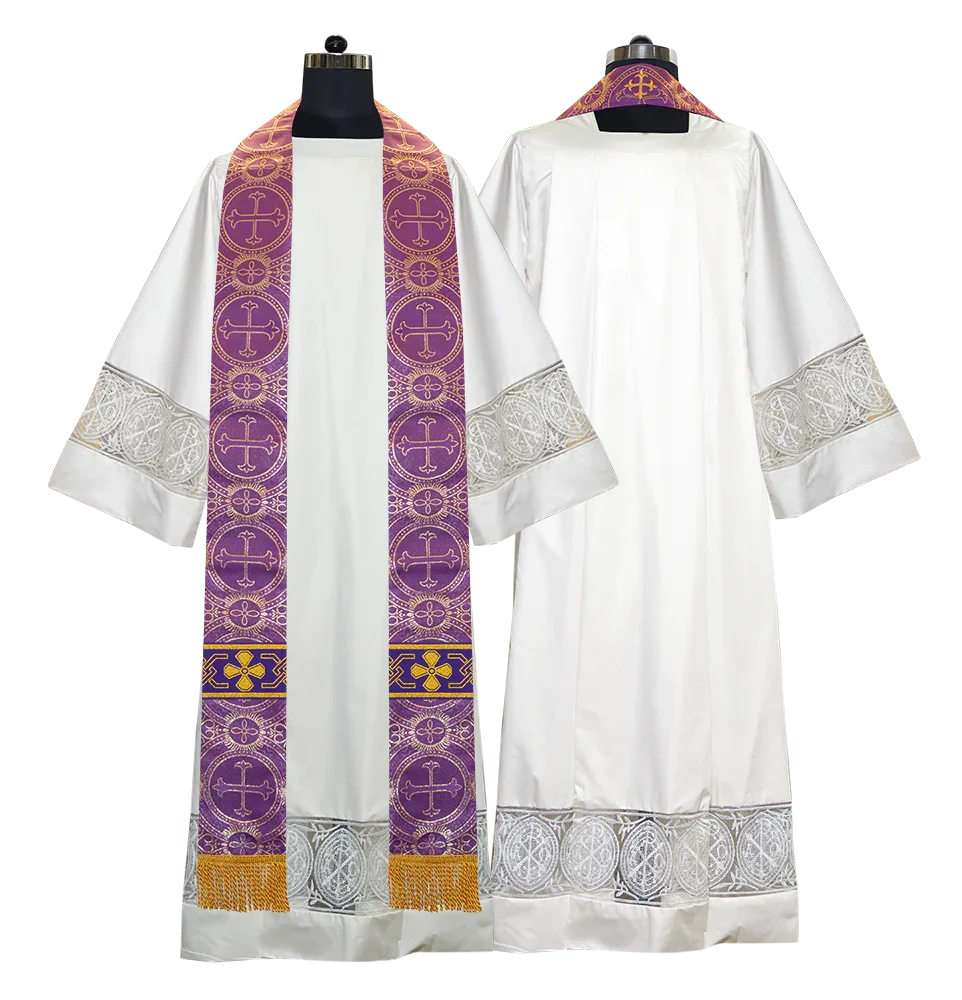 Gothic Cope with Adorned Detailed Braids