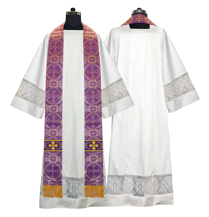 Gothic Cope with Adorned Detailed Braids