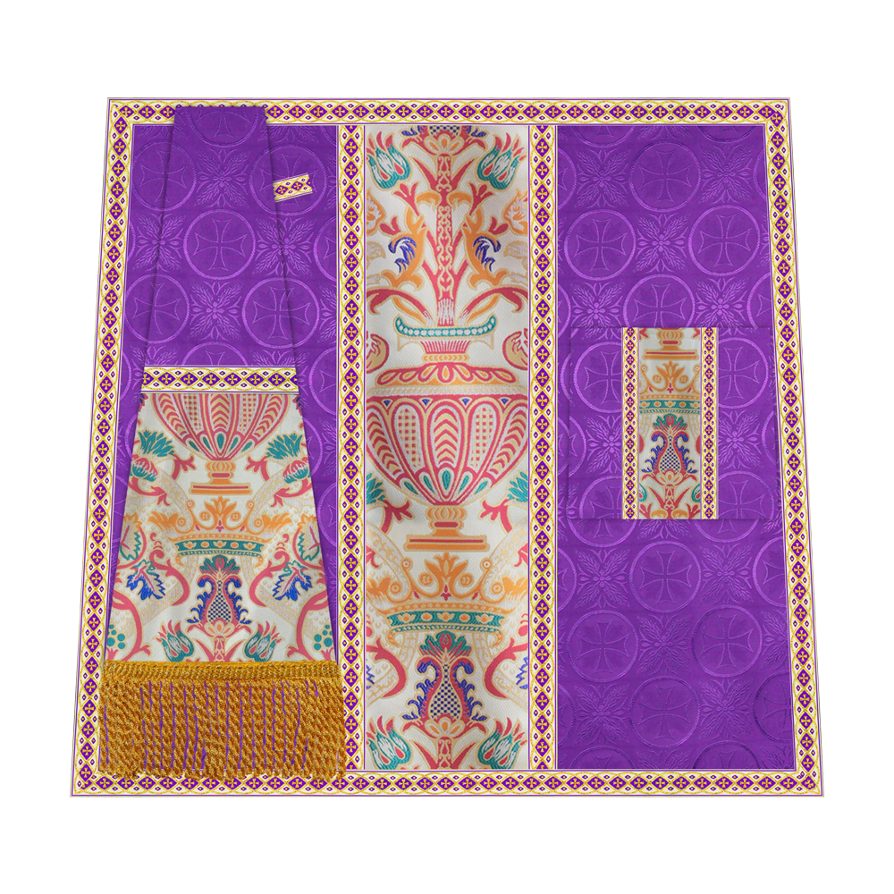 Liturgical Tapestry Mass Set with Ornate trims