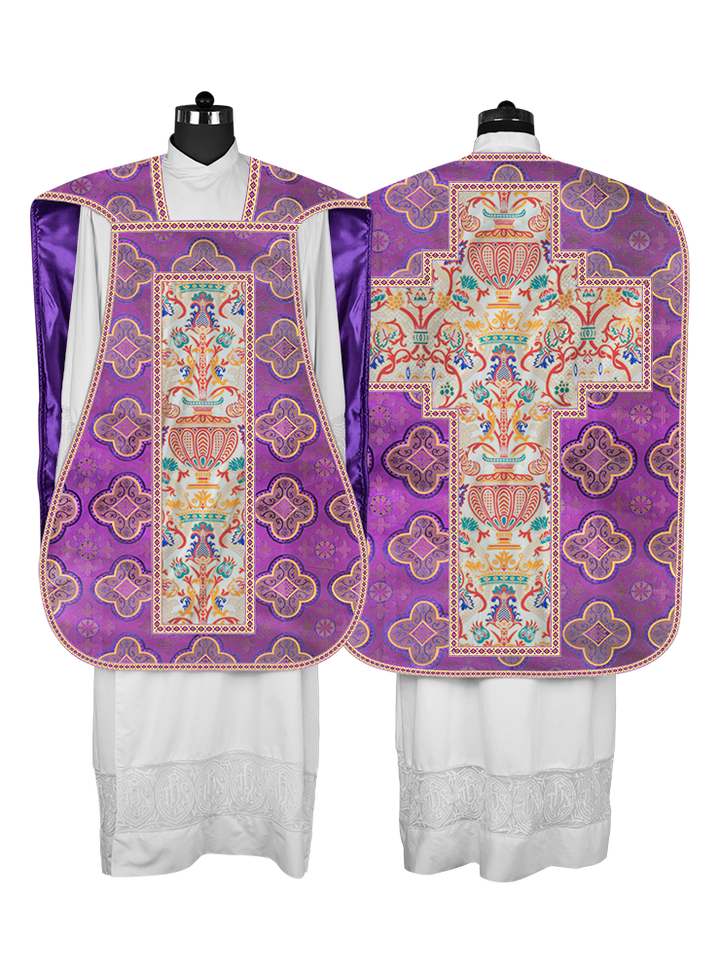 Coronation Tapestry Roman Chasuble with Braided Trims