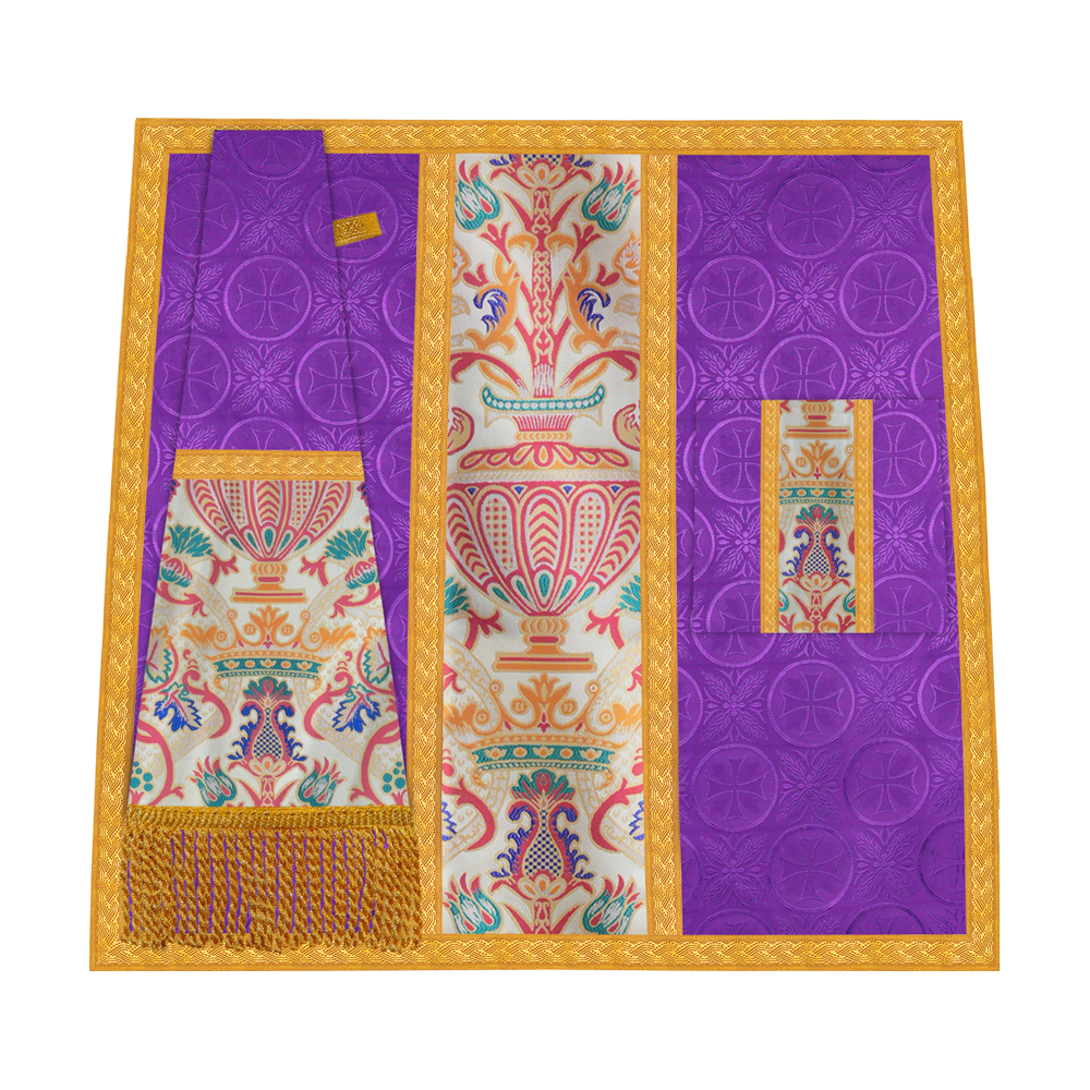 Liturgical Tapestry Mass Set with Ornate trims