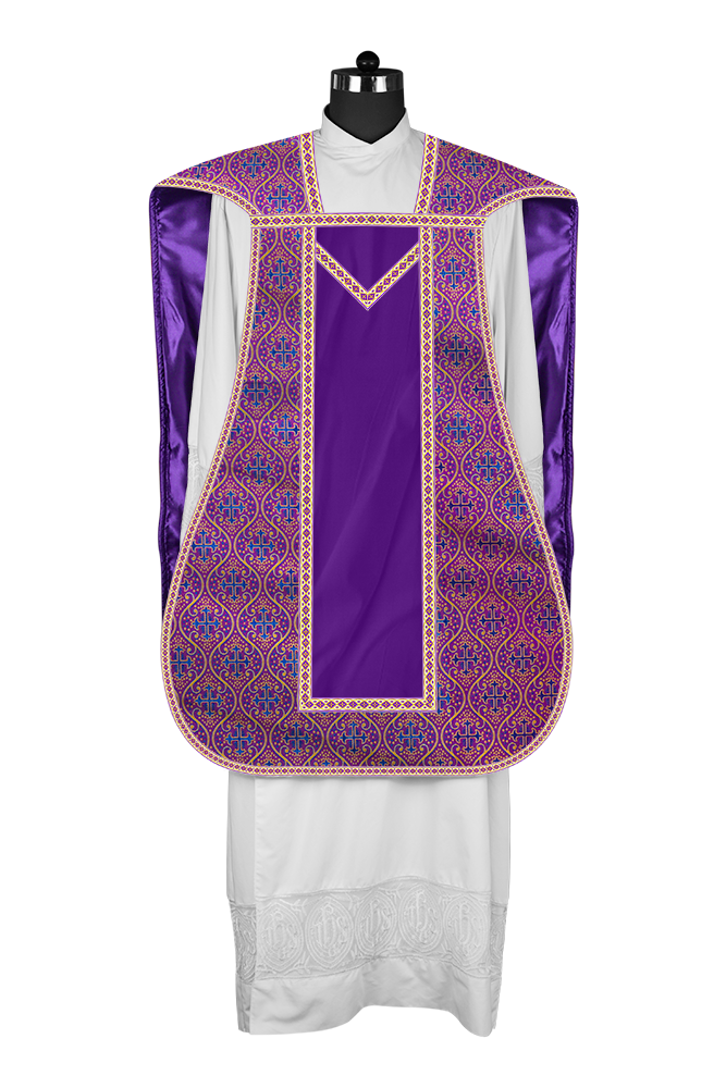 Roman chasuble with Motif and Trims
