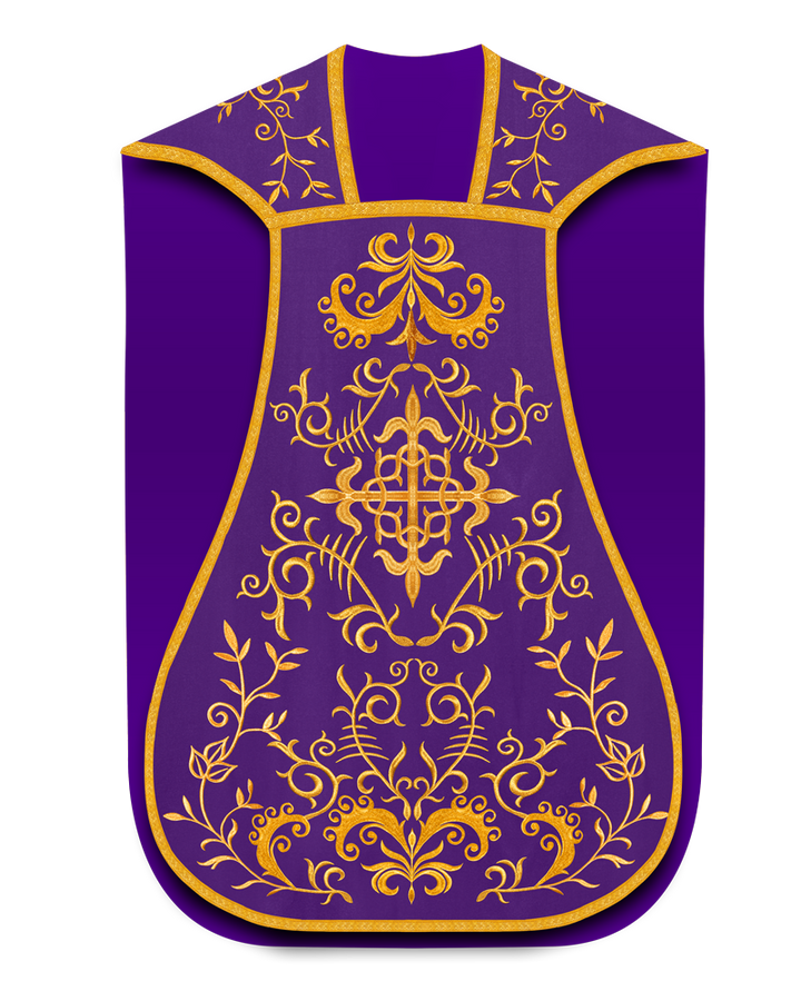Roman chasuble with adorned embroidery