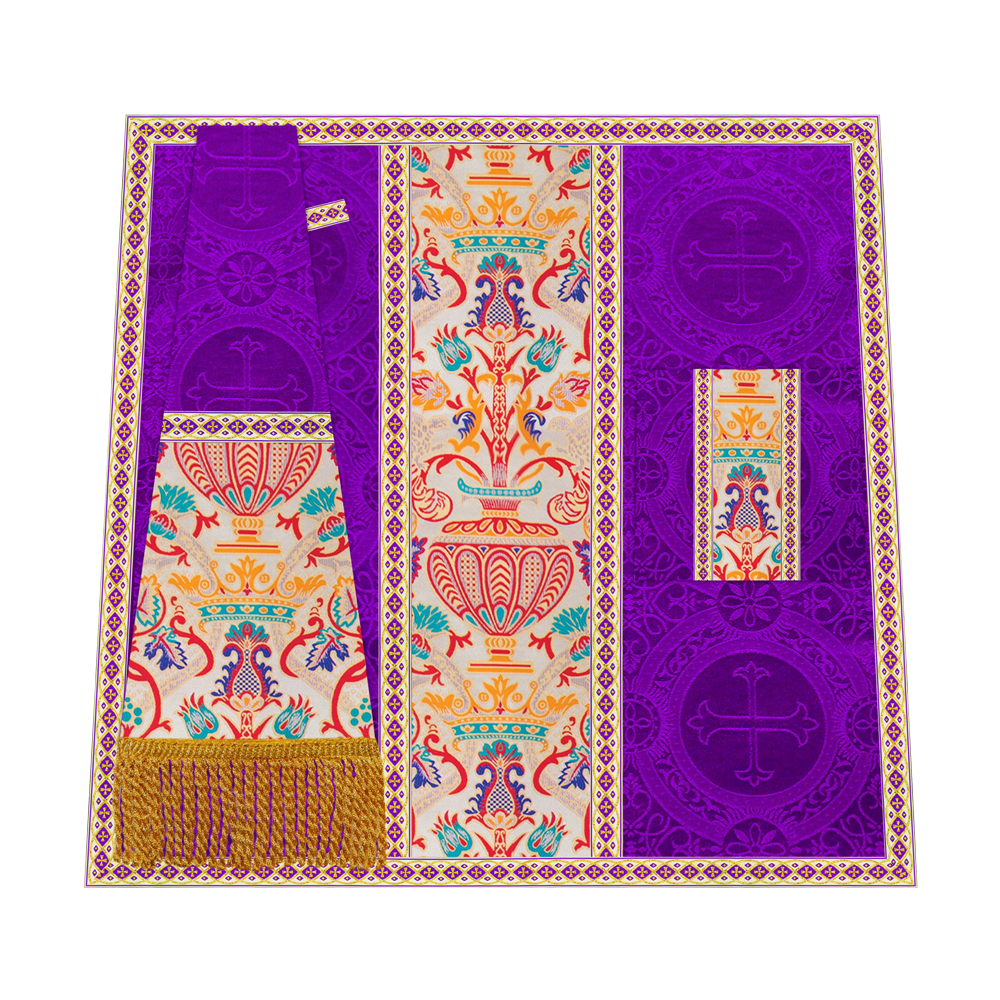 Tapestry Chasuble with Detailed Braids and Trims