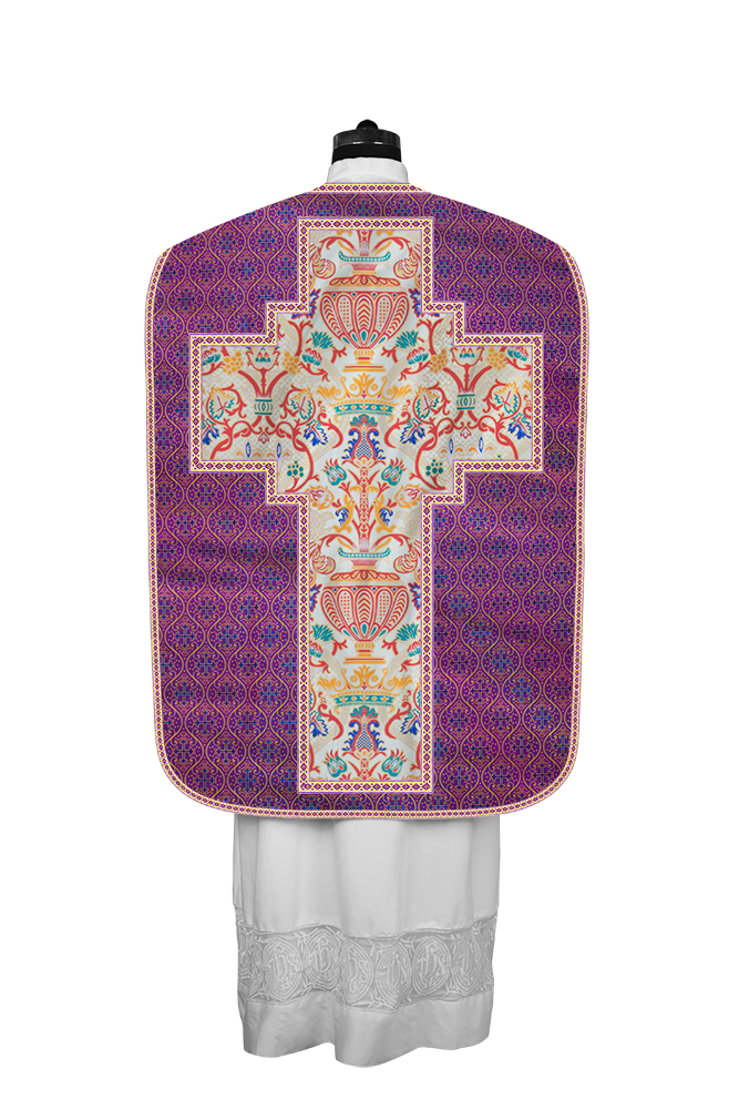 Coronation Tapestry Roman Chasuble with Braided Trims
