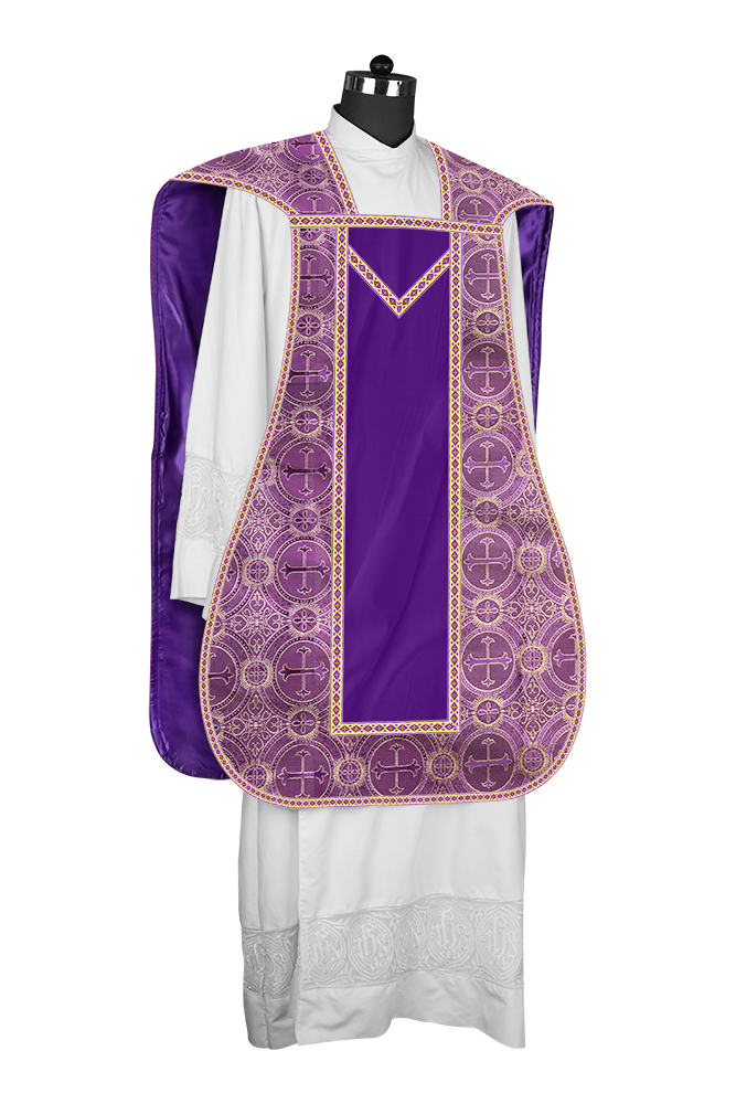 Roman chasuble with Motif and Trims