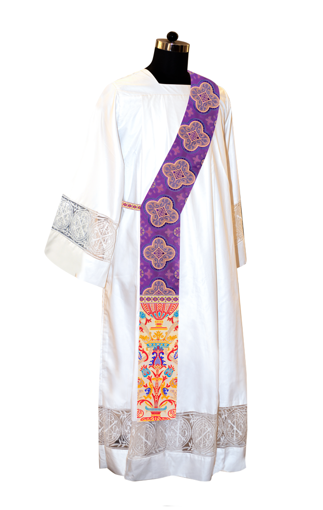 Coronation Tapestry Deacon Stole with Trims