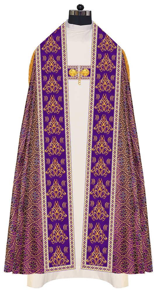 Traditional Embroidered Roman Cope Vestment