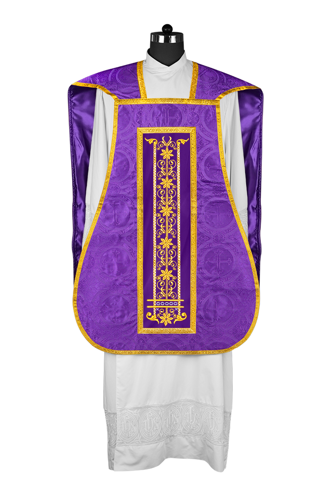 Vestimentas católicas con espalda de violín 