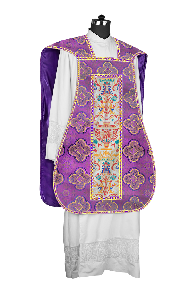 Coronation Tapestry Roman Chasuble with Braided Trims