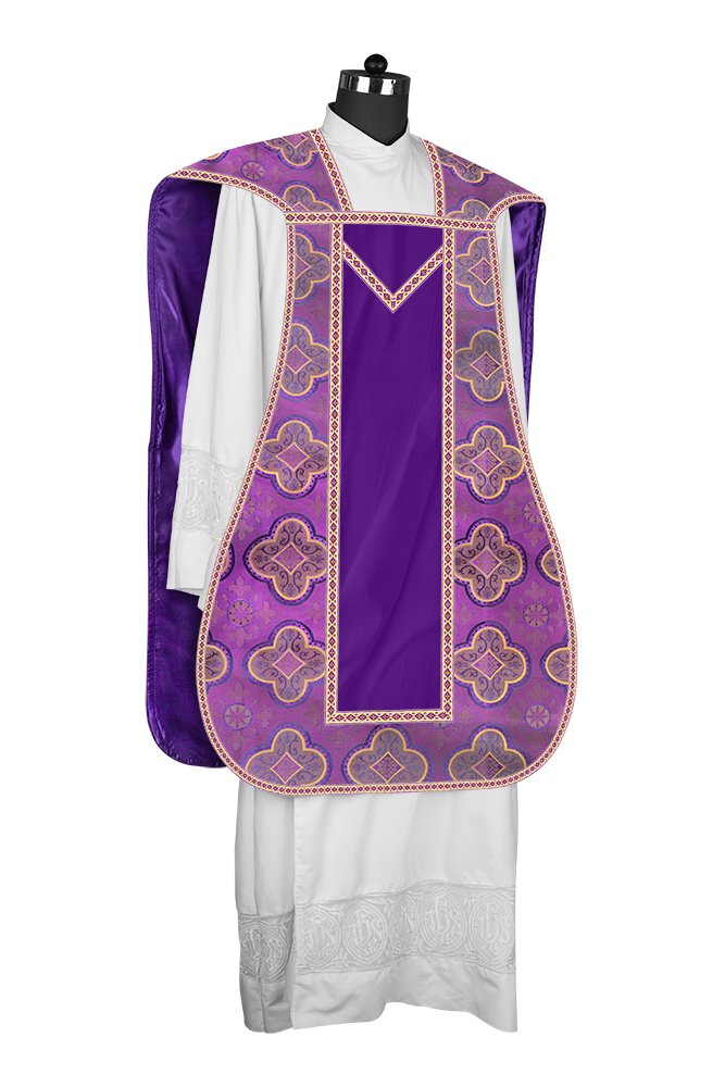 Roman chasuble with Motif and Trims