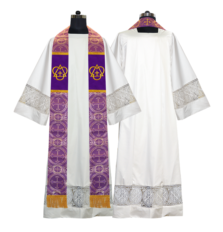 Trinity Motif Embroidered Clergy Stole