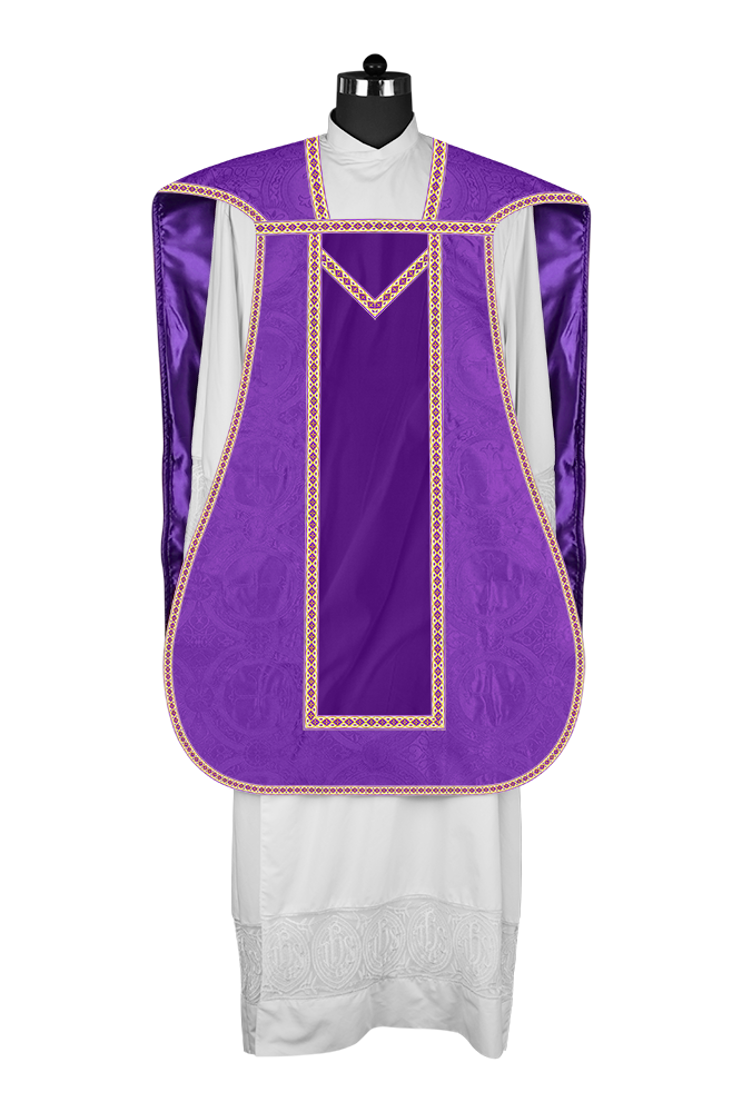 Roman chasuble with Motif and Trims