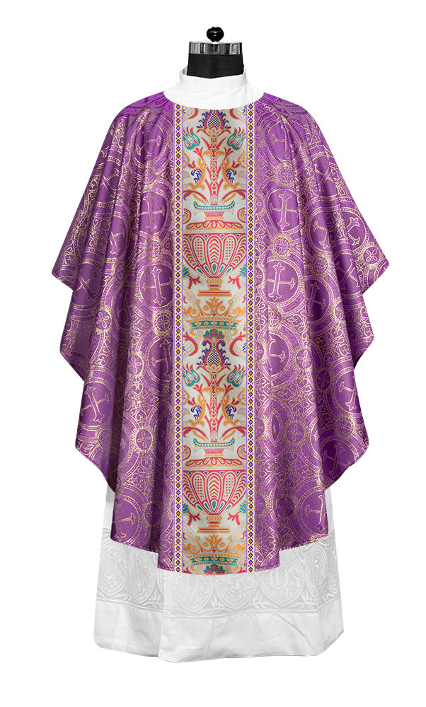 Coronation Tapestry Chasuble Braided with Trims