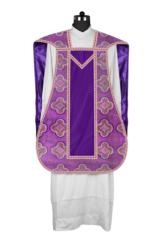 Roman chasuble with Motif and Trims