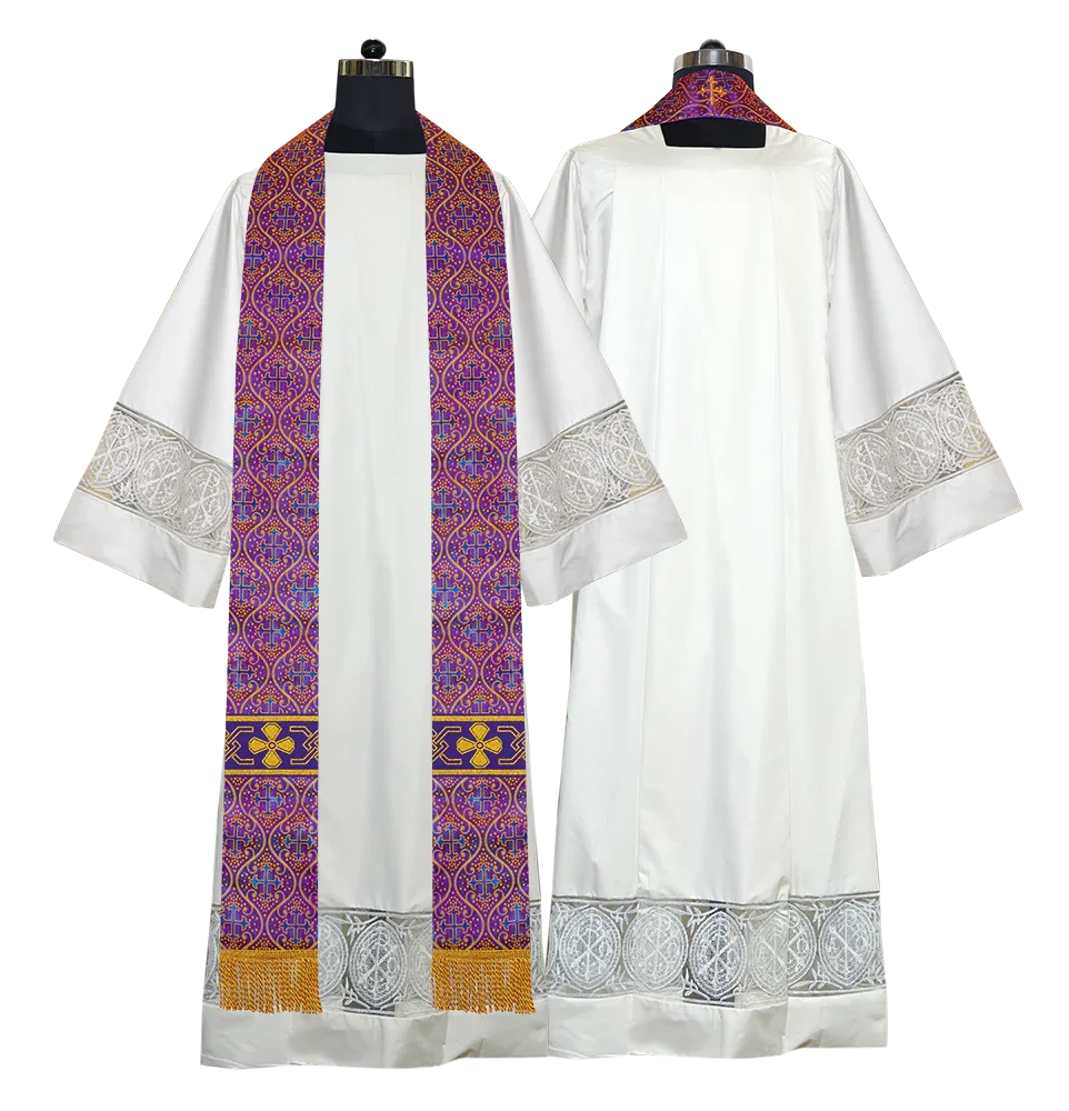 Gothic Cope with Adorned Detailed Braids