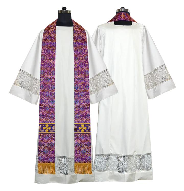 Gothic Cope with Adorned Detailed Braids