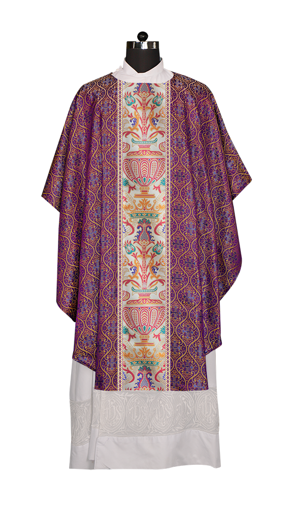Coronation Tapestry Chasuble Braided with Trims