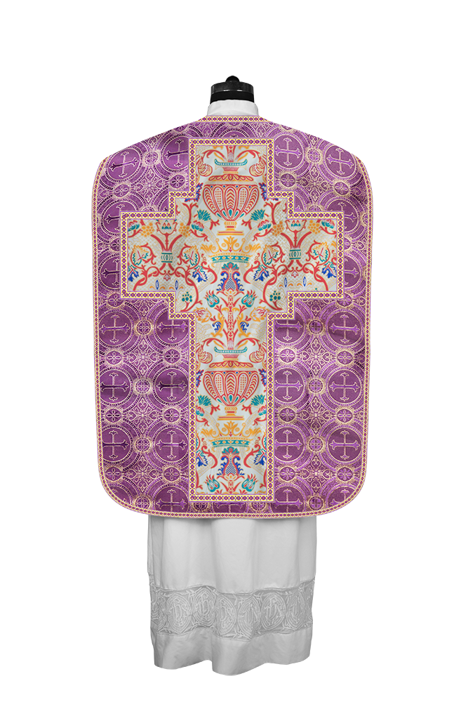 Coronation Tapestry Roman Chasuble with Braided Trims