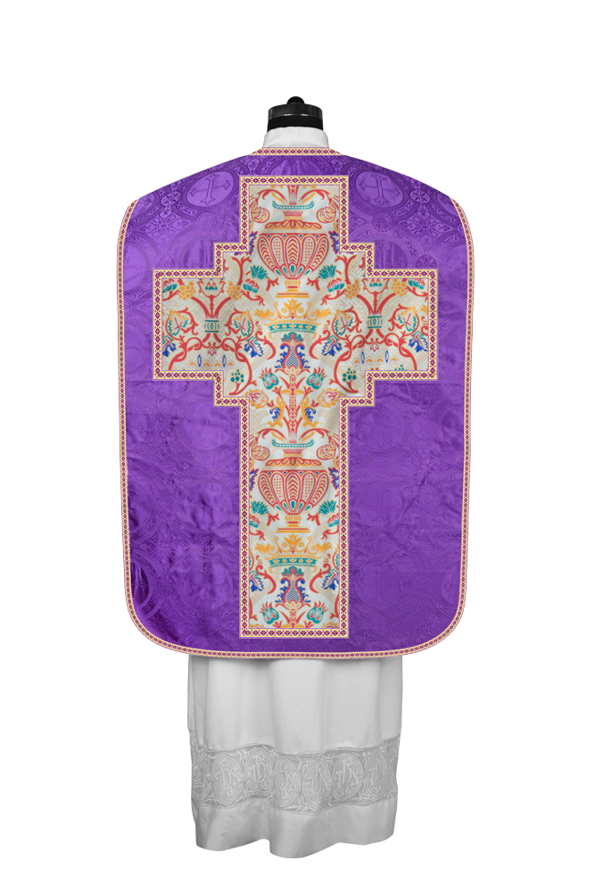 Coronation Tapestry Roman Chasuble with Braided Trims