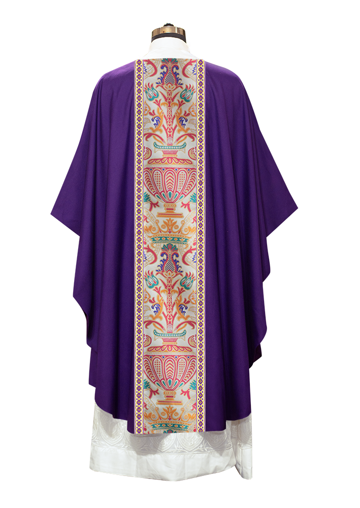 Coronation Tapestry Chasuble Braided with Trims