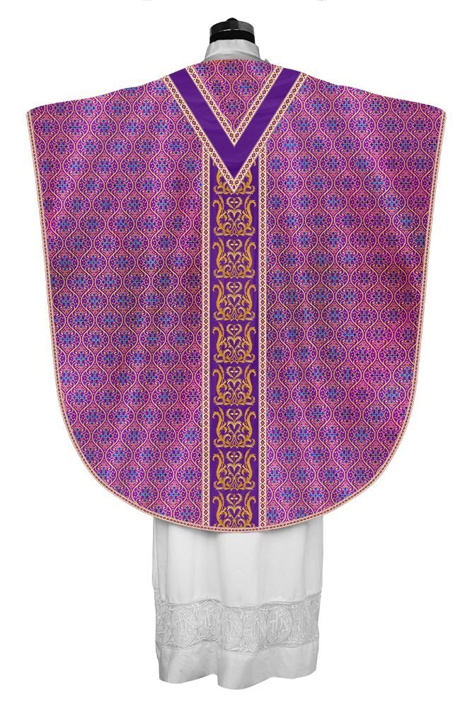 Borromean Chasuble Vestment Enhanced With  Motifs and Trims