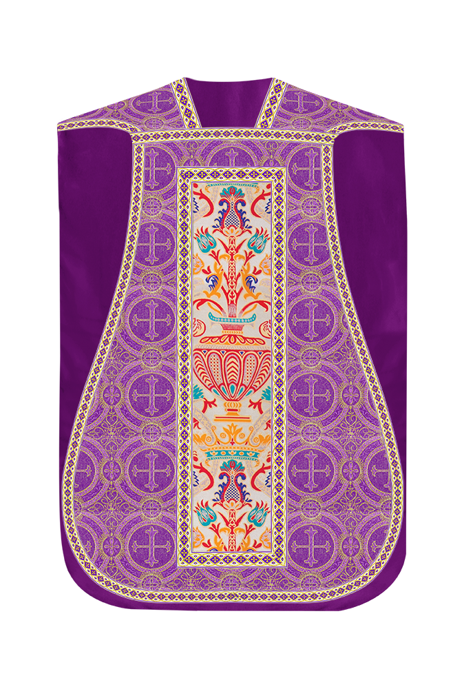 Coronation Tapestry Roman Chasuble with Braided Trims