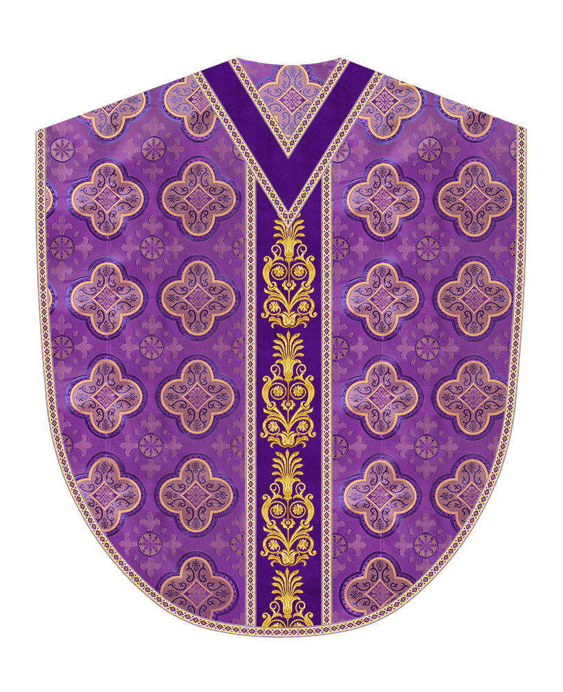 Borromean Chasuble Vestment With Detailed Braids and Trims