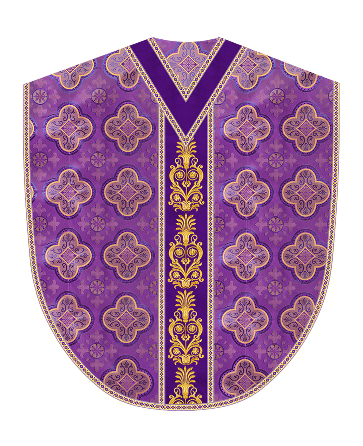 Borromean Chasuble Vestment With Detailed Braids and Trims